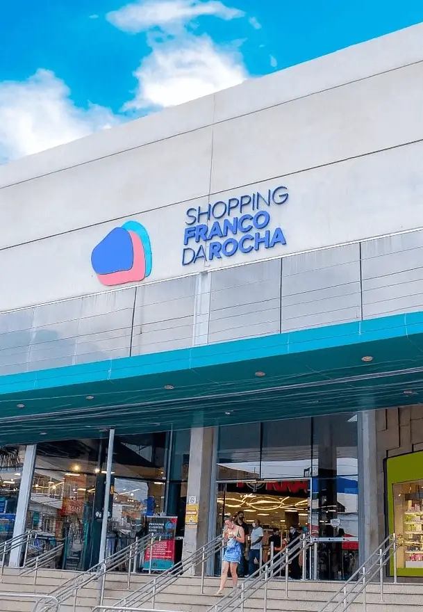 Fachada Shopping Franco da Rocha